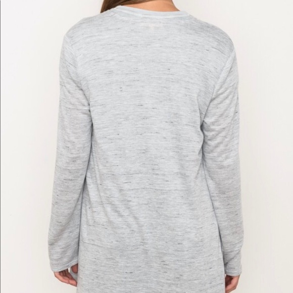 Heather Grey Cardigan Sweater - Picture 5 of 8